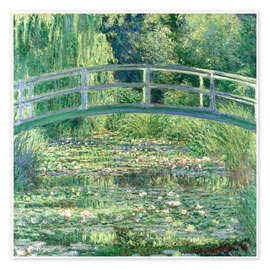 Wall art print Water Lilies and the Japanese Bridge - Claude Monet