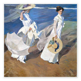 Wall art print Strolling along the Seashore, 1909 - Joaquín Sorolla y Bastida