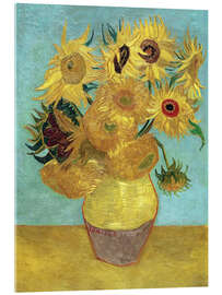 Acrylic print Sunflowers - Vincent van Gogh