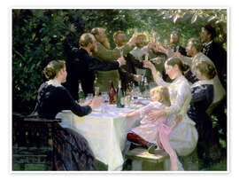 Wall art print Hip, Hip, Hurrah! - Peder Severin Krøyer