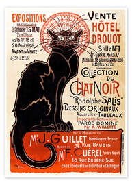 Wall art print Le Chat Noir, 1896 - Théophile-Alexandre Steinlen