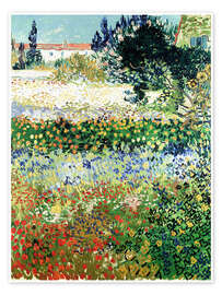 Wall art print Flowering Garden, Arles - Vincent van Gogh