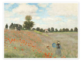 Wall art print Poppies - Claude Monet