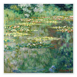 Wall art print Water-Lily Pond II - Claude Monet