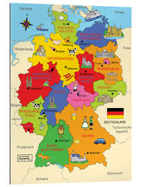 Gallery print German states for children (German) - Fluffy Feelings