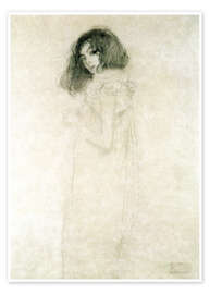 Wall art print Portrait of a young woman - Gustav Klimt