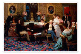 Poster Chopin plays in Prince Radziwill's salon