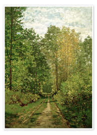 Poster Forest path - Claude Monet