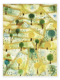 Wall art print Small Rhythmic Landscape - Paul Klee
