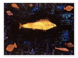 Wall art print The goldfish - Paul Klee