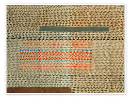 Wall art print Two Emphasized Layers - Paul Klee