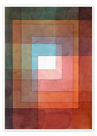 Wall art print White Framed Polyphonically - Paul Klee