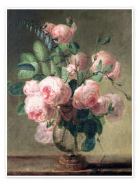 Wall art print Vase of flowers - Pierre Joseph Redouté