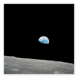 Wall art print Earth from the Moon - NASA