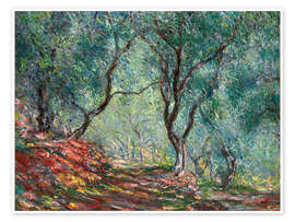 Wall art print Olive Trees in the Moreno Garden - Claude Monet