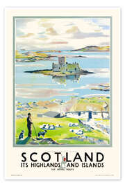 Poster Scotland, it's Highlands and Islands - Scottish School