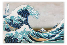 Wall art print The Great Wave off Kanagawa III - Katsushika Hokusai