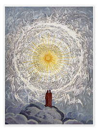 Wall art print Dante and Beatrice in Heaven - Gustave Doré