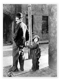 Wall art print The Kid, Charlie Chaplin, Jackie Coogan, 1921