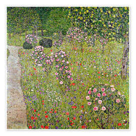 Wall art print Orchard with roses - Gustav Klimt