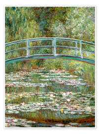 Wall art print Bridge Over a Pond of Water Lilies - Claude Monet