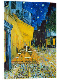 Acrylic print Terrace of a Café at Night (Place du Forum) - Vincent van Gogh