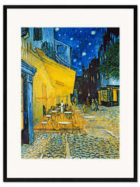 Framed art print Terrace of a Café at Night (Place du Forum) - Vincent van Gogh