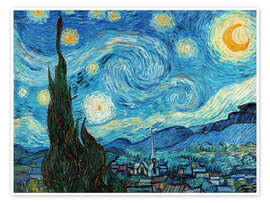 Wall art print Starry Night, 1889 - Vincent van Gogh