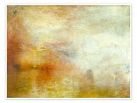 Wall art print Sunset over a lake - Joseph Mallord William Turner