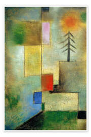 Wall art print Small pine image - Paul Klee
