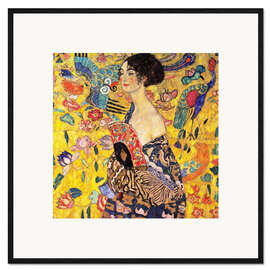 Framed art print Lady with Fan - Gustav Klimt