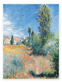 Poster Landscape in Saint-Martin Lees - Claude Monet