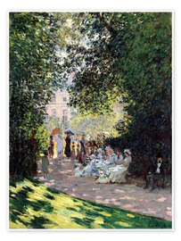 Wall art print In the Park Monceau - Claude Monet