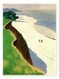 Wall art print The Cliff and the White Shore - Félix Édouard Vallotton