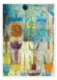 Wall art print Plants early in the morning - Paul Klee