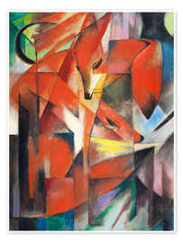 Wall art print Foxes - Franz Marc