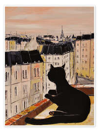 Wall art print Tomcat in Paris - JIEL