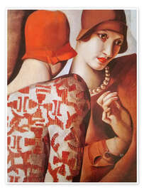 Wall art print Sharing Secrets - Tamara de Lempicka