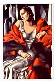 Wall art print Portrait of Mrs. Boucard - Tamara de Lempicka
