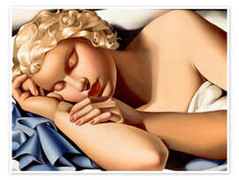 Wall art print The Sleeping Girl (Kizette) - Tamara de Lempicka