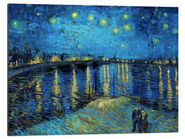 Aluminium print Starry Night Over the Rhône - Vincent van Gogh