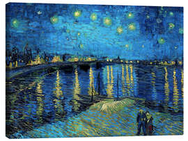 Canvas print Starry Night Over the Rhône - Vincent van Gogh