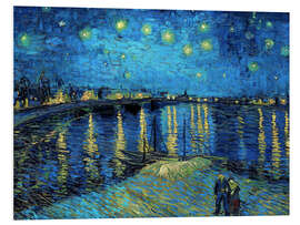 Foam board print Starry Night Over the Rhône - Vincent van Gogh