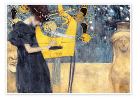 Wall art print The Music - Gustav Klimt