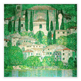 Wall art print Church in Cassone (Landscape with Cypresses) - Gustav Klimt