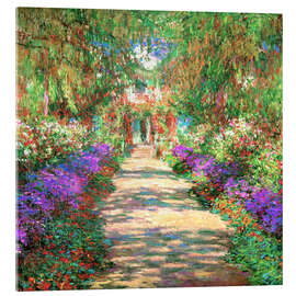 Acrylic print A Pathway in Monet's Garden - Claude Monet