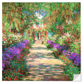 Wall sticker A Pathway in Monet's Garden - Claude Monet