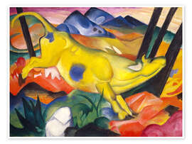 Wall art print The yellow cow - Franz Marc