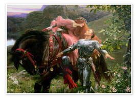 Wall art print La Belle Dame Sans Merci - Sir Frank Dicksee