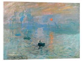 Acrylic print Impression, Sunrise - Claude Monet
